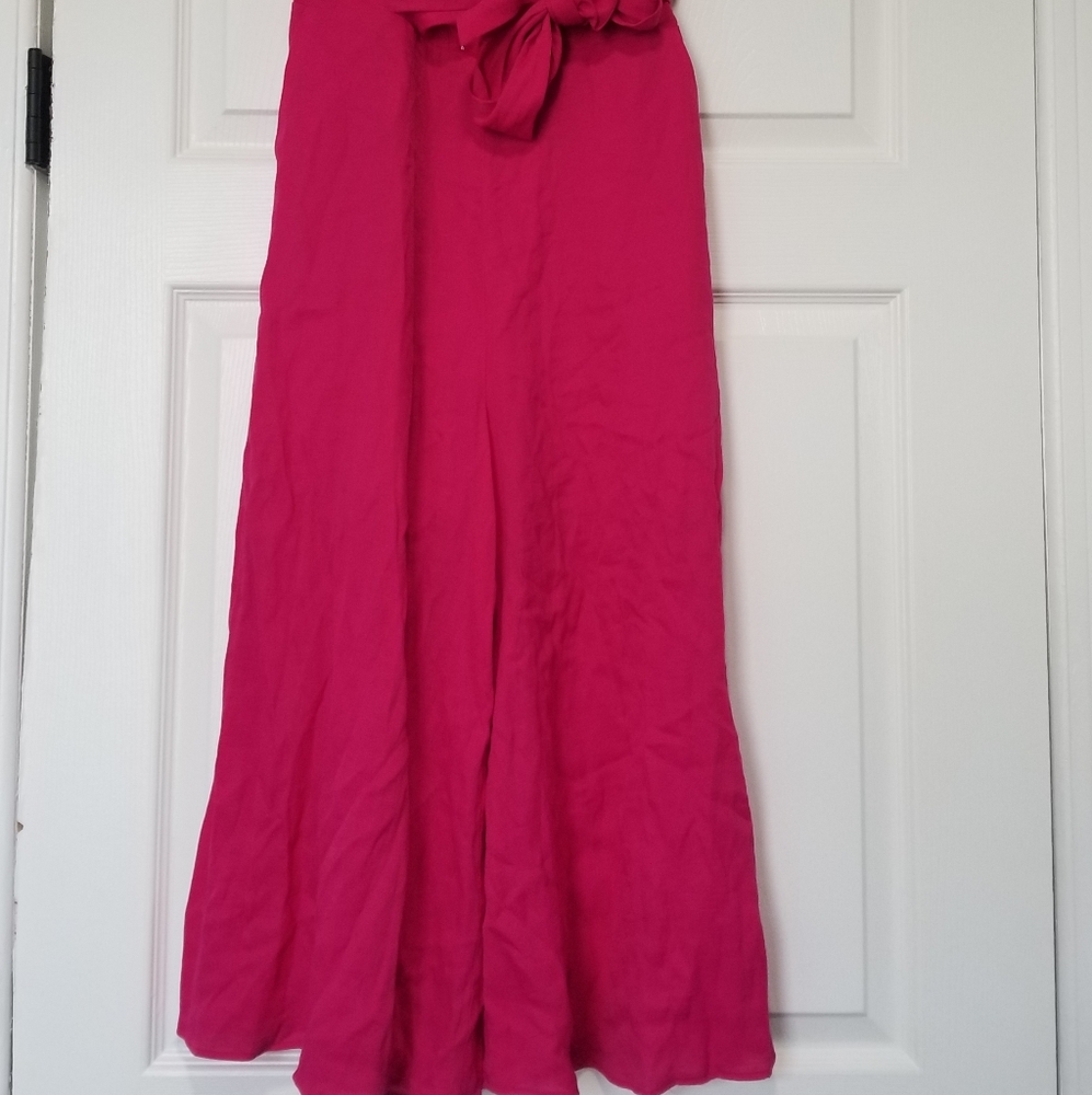 Meave Anthropologie $148 Pink Strapless Brin Jumpsuit By Meave Size 2 - Picture 8 of 16